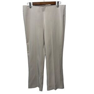 Adrianna Papell Women's Beige Straight Leg Trouser Pants Size 10 Formal